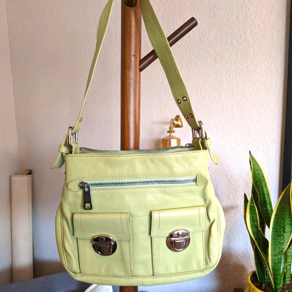 Marc Jacobs Lime Green Leather Bag